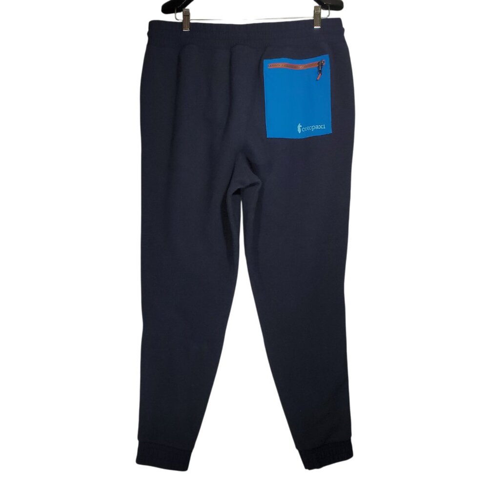 Cotopaxi Abrazo Fleece Jogger Pants Men's L Navy Blue Plush Sherpa Pull-On - Picture 4 of 8